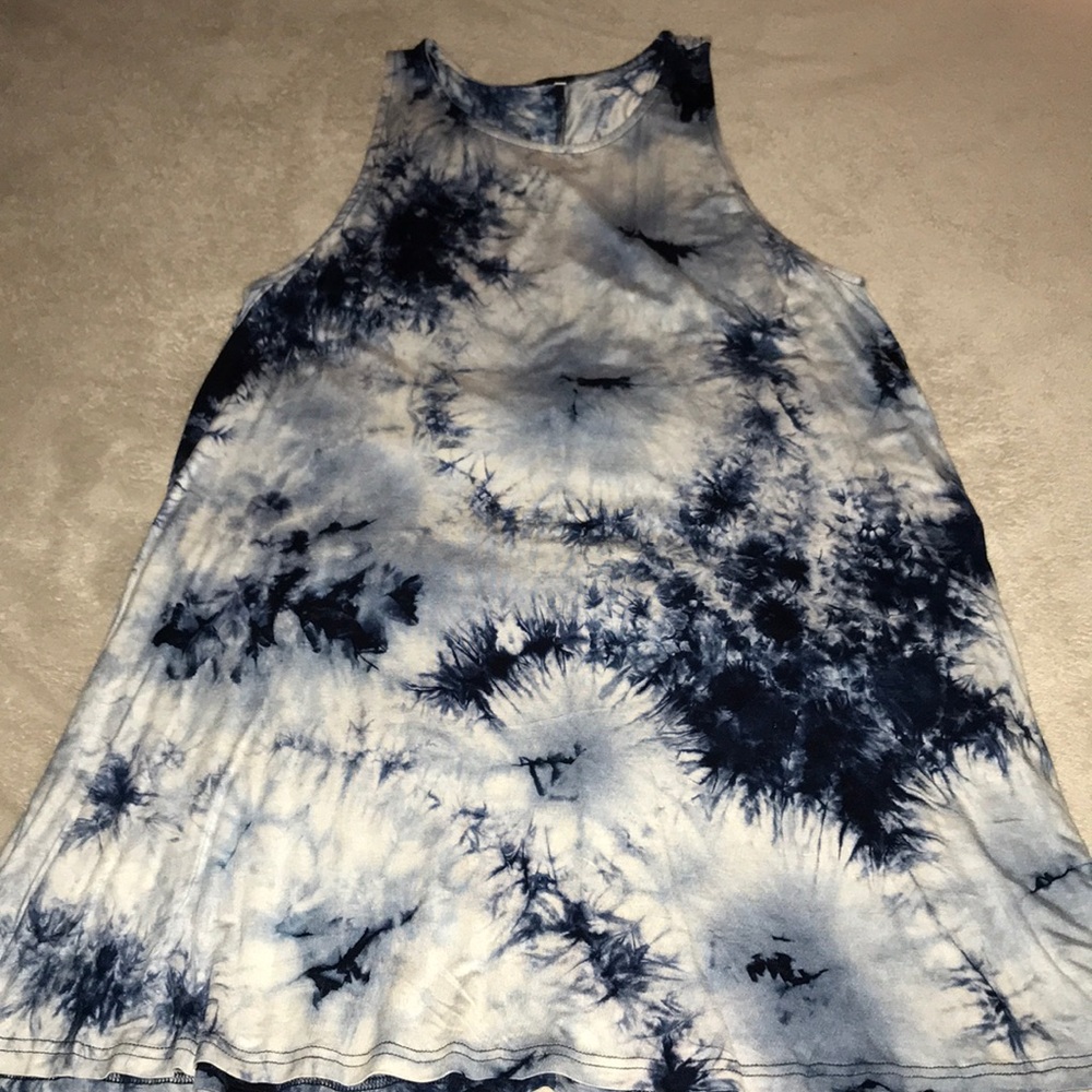 Tank indigo dye dress
